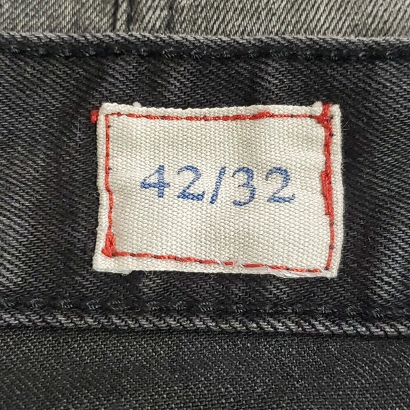 Smoke Rise Mens Distressed Moto Skinny Jeans Size 42/32 Black Alternative Grunge - Picture 5 of 12